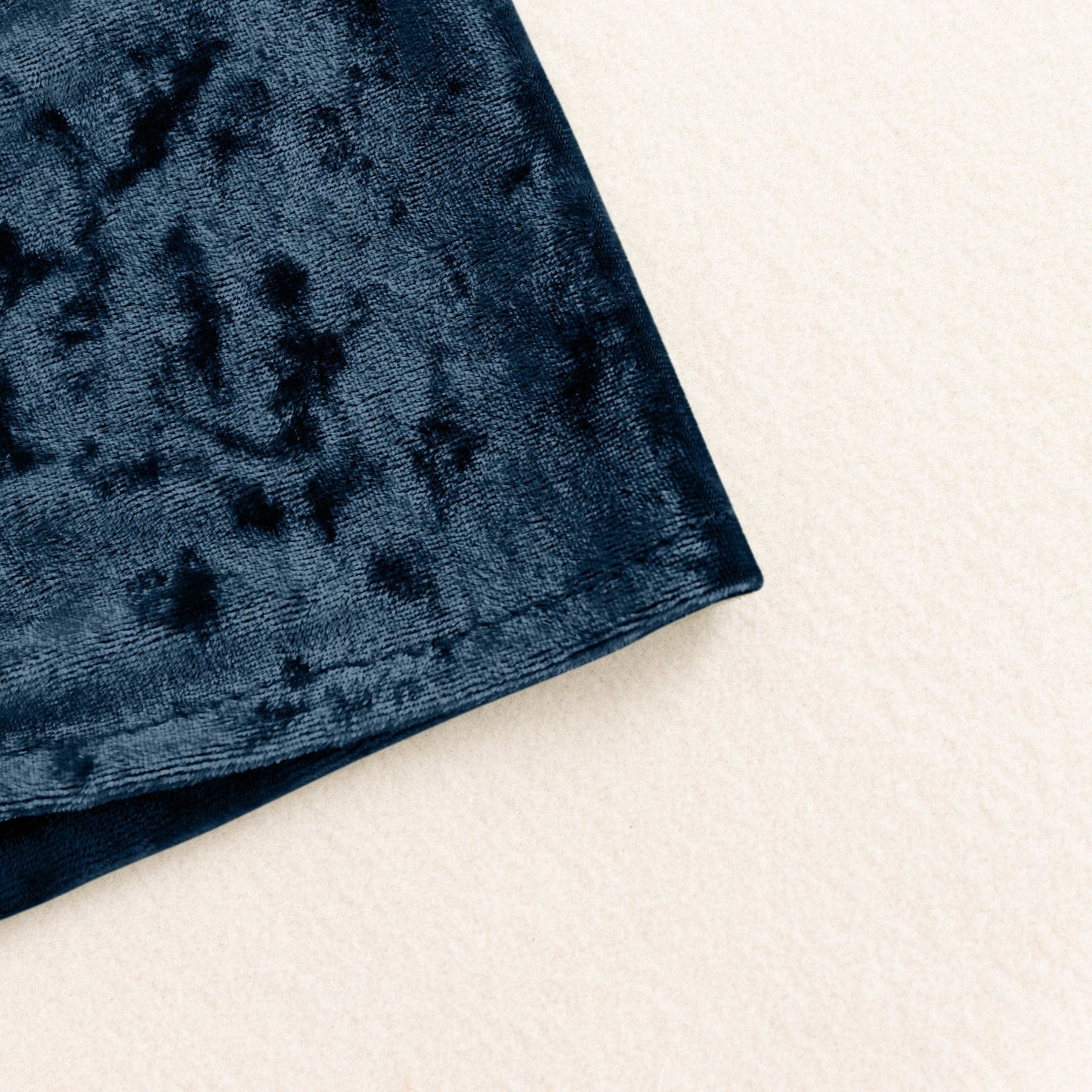 5 Pack Premium Crushed Velvet Chair Sashes Navy Blue Ruffle Style - Textured Chair Bands for Stunning Event Decor