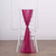 5 Pack Chiffon Chair Sashes Fuchsia - Soft & Lightweight Designer Chair Bows 22"x78"