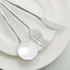 24-Pack Plastic Flatware Set in Silver - Heavy Duty Disposable Modern Silverware 8"