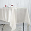 Satin Rectangular 72"x120" Tablecloth Ivory - Smooth & Easy to Maintain Table Cover