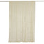 Ivory Crushed Velvet Backdrop Curtain â€“ 8ft x 8ft Event Drape with Rod Pocket, Privacy Panel for Photo Booths & Events