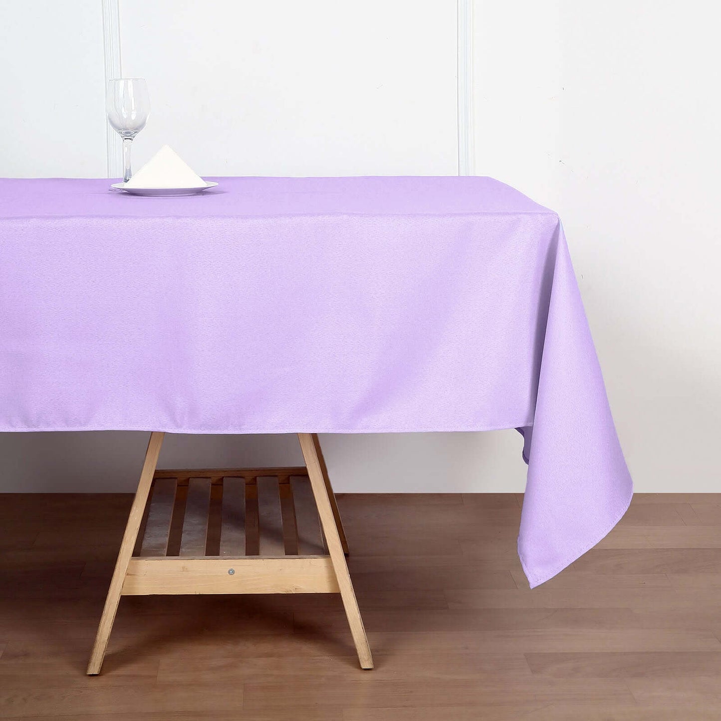 Polyester 60"x102" Rectangle Tablecloth Lavender Lilac - Durable and Stylish Table Cover