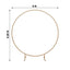 5ft Gold Metal Round Wedding Arch Arbor, Balloon Circle, Flower Frame Backdrop Stand