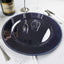 6-Pack Acrylic Round Charger Plates 13" in Navy Blue with Beaded Rim, Dinner Charger Event Tabletop Decor