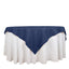 Premium Polyester 70"x70" Table Overlay Square Tablecloth Navy Blue 220GSM Wrinkle-Resistant Table Cover