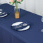 Premium Polyester 60"x102" Rectangle Tablecloth Navy Blue - Durable 220GSM Wrinkle-Resistant Table Cover
