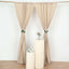 2 Pack Nude Polyester Event Curtain Drapes, 10ftx8ft Backdrop Event Panels With Rod Pockets 130 GSM