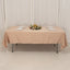 Lamour Satin 60"x102" Rectangle Tablecloth Nude - Durable & Silky Soft Feel Table Cover
