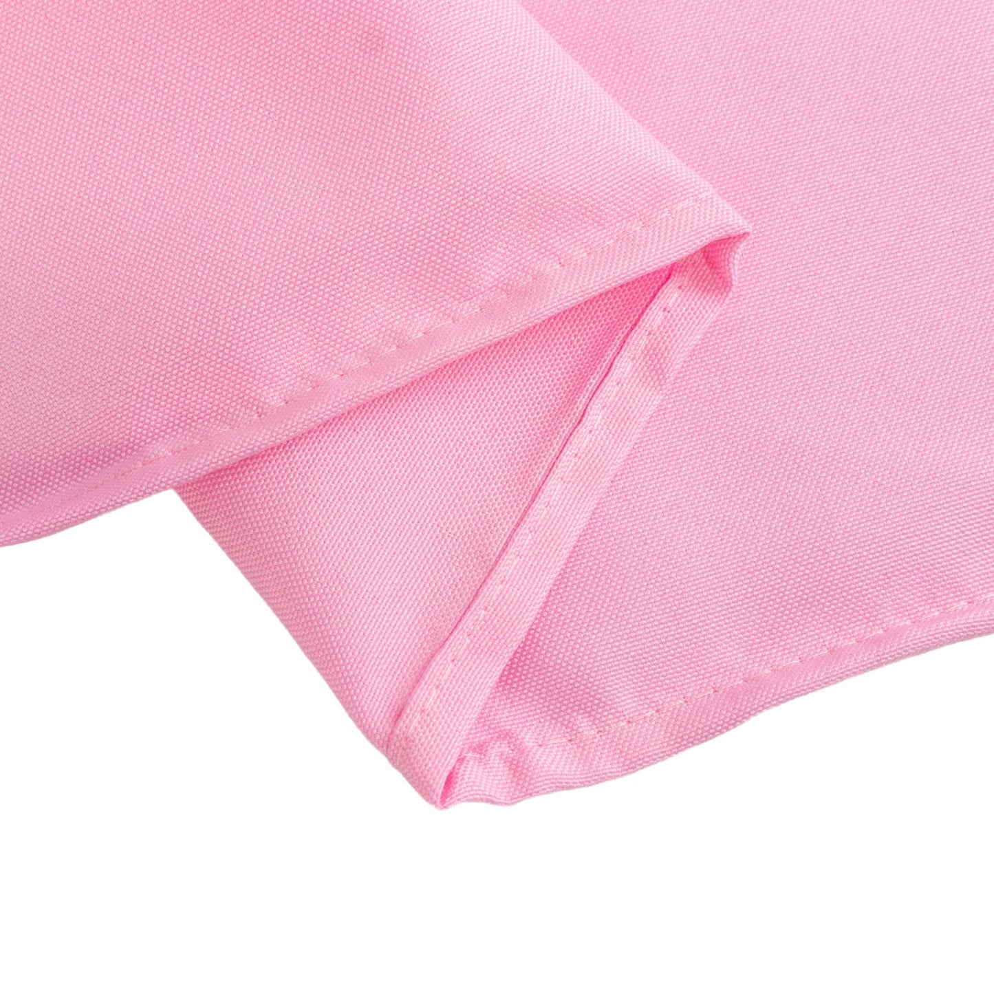 Premium Polyester 54"x54" Table Overlay Square Tablecloth Pink - Stain and Wrinkle-Resistant 220GSM Table Topper