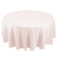 Premium Polyester 108" Round Tablecloth Blush - Wrinkle-Resistant 220GSM Table Cover