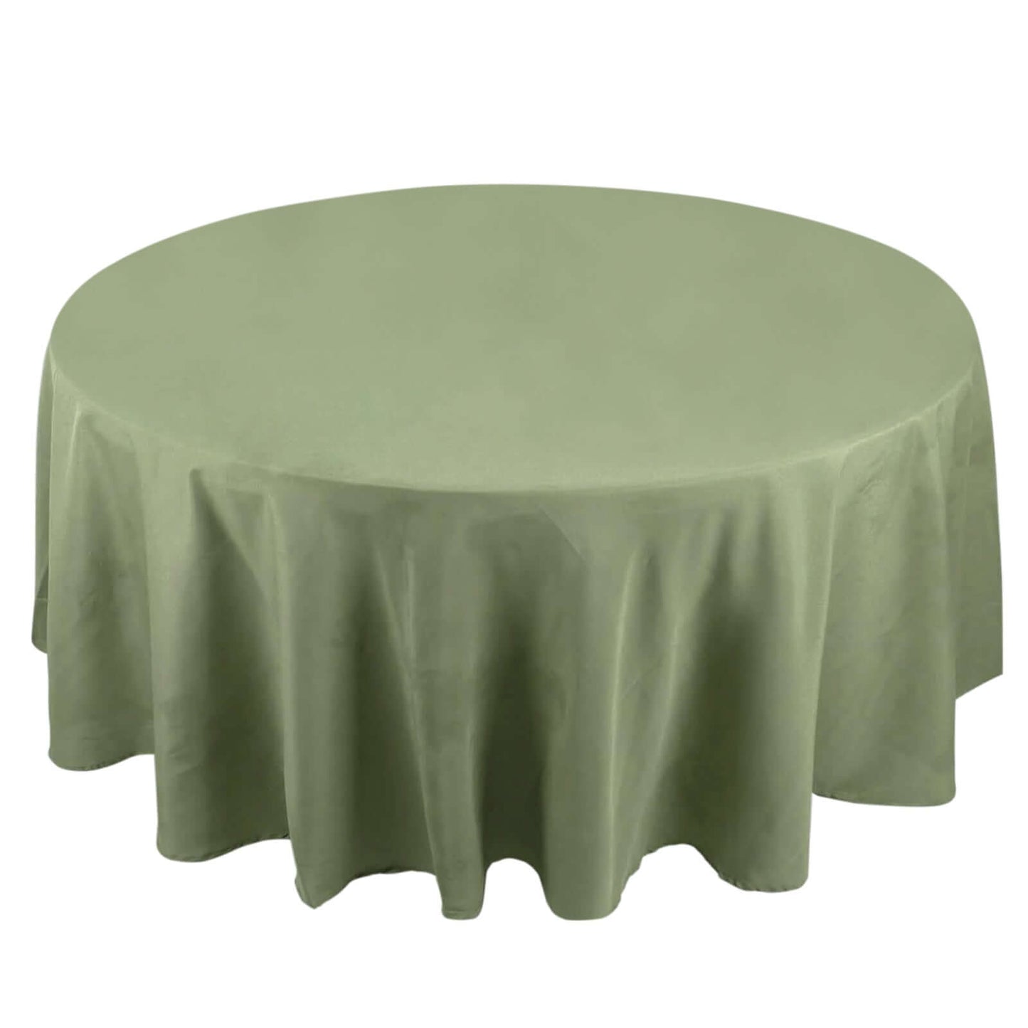 Premium Polyester 108" Round Tablecloth Dusty Sage Green - Wrinkle-Resistant 220GSM Table Cover