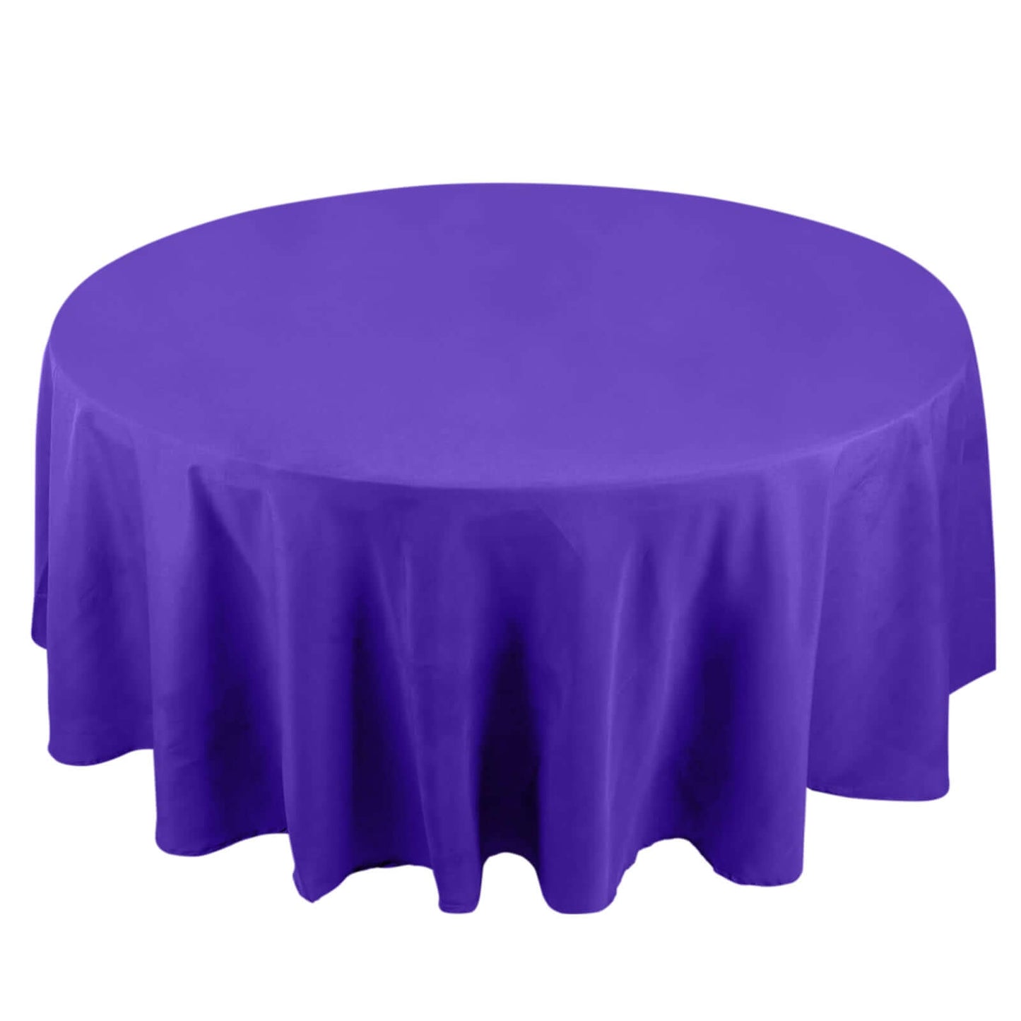 Premium Polyester 108" Round Tablecloth Purple - Wrinkle-Resistant 220GSM Table Cover