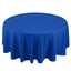 Premium Polyester 108" Round Tablecloth Royal Blue - Wrinkle-Resistant 220GSM Table Cover