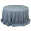 Premium Polyester 132" Round Tablecloth Dusty Blue - Seamless 220GSM Wrinkle-Resistant Table Cover