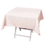 Premium Polyester 54"x54" Square Tablecloth Blush - Stain and Wrinkle-Resistant 220GSM Table Cover