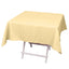 Premium Polyester 54"x54" Square Tablecloth Champagne - 220GSM Stain and Wrinkle-Resistant Table Cover
