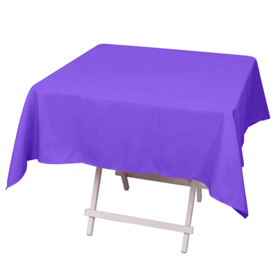 Premium Polyester 54"x54" Square Tablecloth Purple - 220GSM Stain and Wrinkle-Resistant Table Cover
