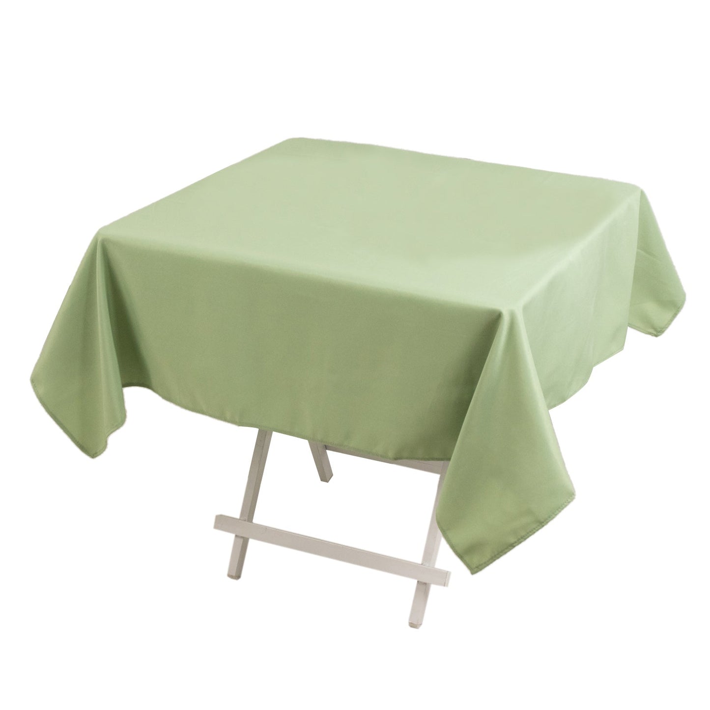 Premium Polyester 54"x54" Square Tablecloth Sage Green - Stain and Wrinkle-Resistant 220GSM Table Cover