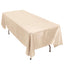 Premium Polyester 60"x102" Rectangle Tablecloth Beige - Durable 220GSM Wrinkle-Resistant Table Cover