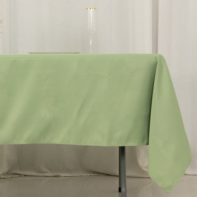 Premium Polyester 60’’x102’’ Rectangle Tablecloth Sage Green - Durable 220GSM Wrinkle-Resistant Table Cover
