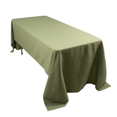 Premium Polyester 60’’x126’’ Rectangle Tablecloth Dusty Sage Green - Stain-Resistant 220GSM Finish Table Cover