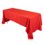 Premium Polyester 60"x126" Rectangle Tablecloth Red - Stain-Resistant 220GSM Finish Table Cover
