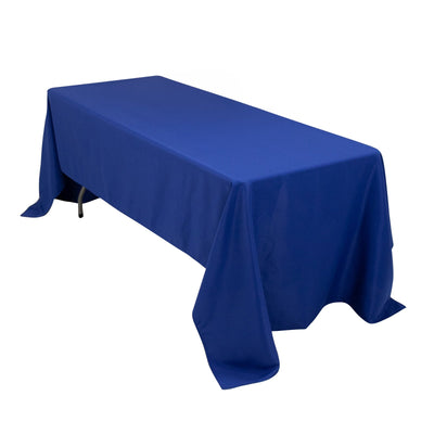 Premium Polyester 60’’x126’’ Rectangle Tablecloth Royal Blue - Stain-Resistant 220GSM Finish Table Cover - Tablecloths