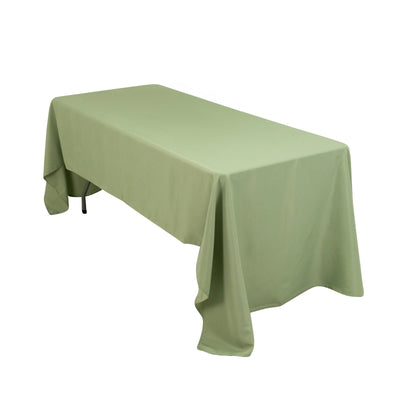 Premium Polyester 60’’x126’’ Rectangle Tablecloth Sage Green - Stain-Resistant 220GSM Finish Table Cover - Tablecloths