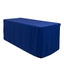 Premium Polyester 6ft Rectangle Tablecloth Royal Blue Durable Fitted 220GSM Table Cover