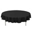 Premium Polyester 70" Round Tablecloth Black - Stain and Wrinkle-Resistant 220GSM Table Cover