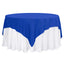 Premium Polyester 70"x70" Table Overlay Square Tablecloth Royal Blue 220GSM Wrinkle-Resistant Table Cover