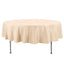 Premium Polyester 90" Round Tablecloth Beige - Stain and Wrinkle-Resistant Design with 220GSM Thickness Table Cover