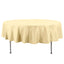 Premium Polyester 90" Round Tablecloth Champagne - Stain and Wrinkle-Resistant Design with 220GSM Thickness Table Cover