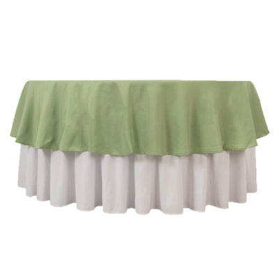 Premium Polyester 90" Round Tablecloth Sage Green - Stain and Wrinkle-Resistant Design with 220GSM Thickness Table Cover