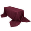 Premium Polyester 90"x156" Rectangle Tablecloth Burgundy - Seamless 220GSM Stain-Resistant Table Cover
