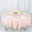 Polyester 90" Round Tablecloth Blush - Stain & Wrinkle-Resistant Table Cover