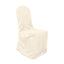 10 Pack Polyester Chair Cover for Banquet Chairs Beige - Stain-Resistant Reusable Slip-On Slipcover