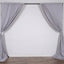 2 Pack Silver Scuba Polyester Event Curtain Drapes, Durable Flame Resistant Backdrop Event Panels Wrinkle Free with Rod Pockets - 10ftx10ft
