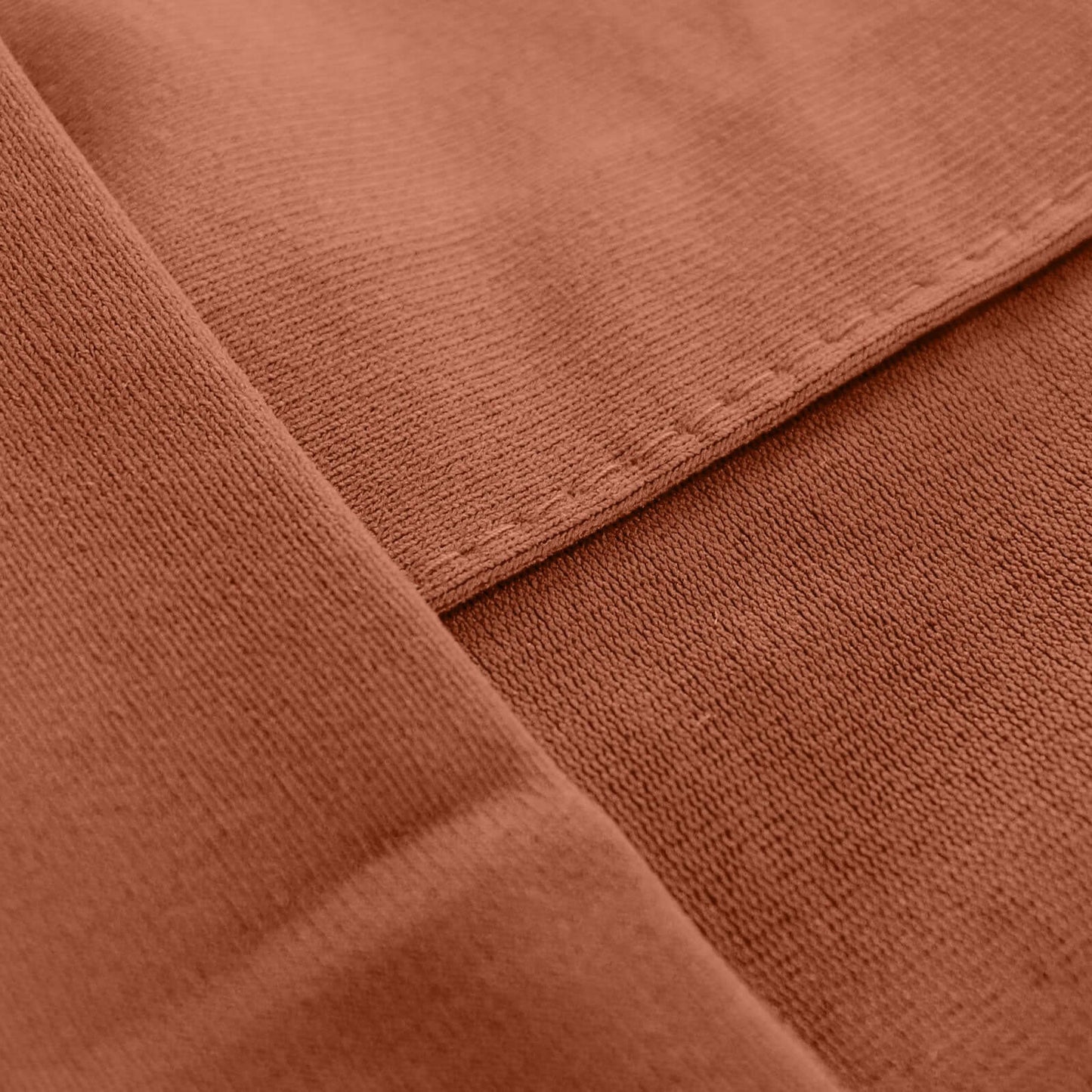 2 Pack Terracotta (Rust) Scuba Polyester Event Curtain Drapes, Durable Flame Resistant Backdrop Event Panels Wrinkle Free with Rod Pockets - 10ftx10ft