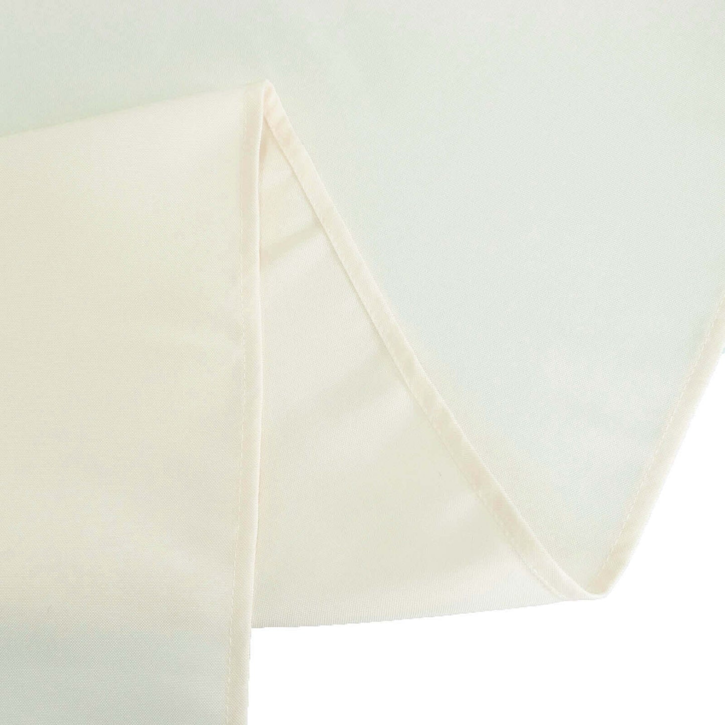 Premium Polyester 70" Round Tablecloth Ivory - Stain and Wrinkle-Resistant 220GSM Table Cover