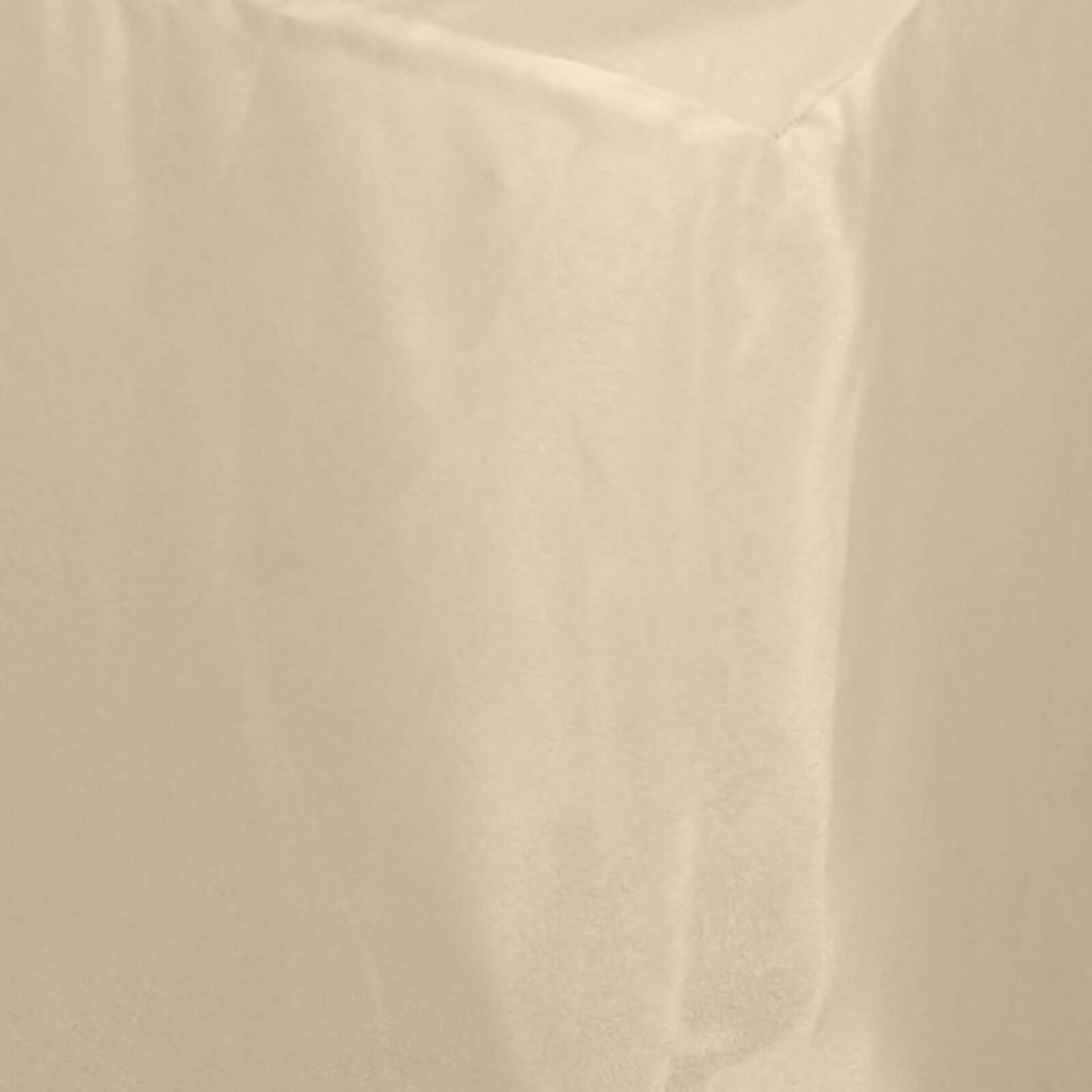 Fitted Polyester 96"x30" Rectangle Tablecloth Nude - Durable and Easy to Maintain Table Cover