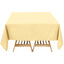 Premium Polyester Square Tablecloth 70"x70" Champagne 220GSM Wrinkle-Resistant Table Cover