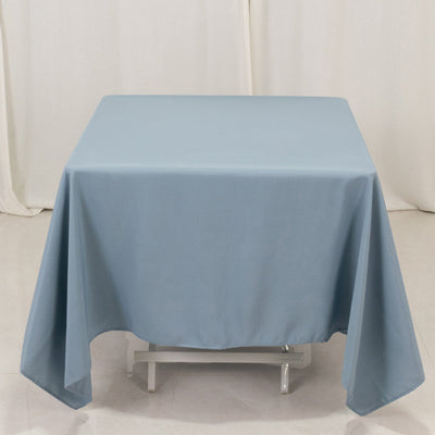 Premium Polyester Square Tablecloth 70’’x70’’ Dusty Blue 220GSM Wrinkle-Resistant Table Cover - Tablecloths