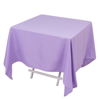 Premium Polyester Square Tablecloth 70’’x70’’ Lavender Lilac 220GSM Wrinkle-Resistant Table Cover - Tablecloths
