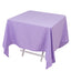 Premium Polyester Square Tablecloth 70"x70" Lavender Lilac 220GSM Wrinkle-Resistant Table Cover