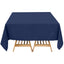 Premium Polyester Square Tablecloth 70"x70" Navy Blue 220GSM Wrinkle-Resistant Table Cover