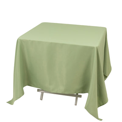 Premium Polyester Square Tablecloth 70’’x70’’ Sage Green 220GSM Wrinkle-Resistant Table Cover - Tablecloths