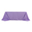 Premium Polyester 90"x132" Rectangle Tablecloth Lavender Lilac - Seamless 220GSM Stain-Resistant Table Cover