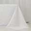 Fire Retardant Premium Polyester 90"x132" Rectangular Tablecloth White - Stylish High-Performance Seamless Table Cover for Large Gatherings