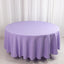 Premium Polyester 108" Round Tablecloth Lavender Lilac - Wrinkle-Resistant 220GSM Table Cover